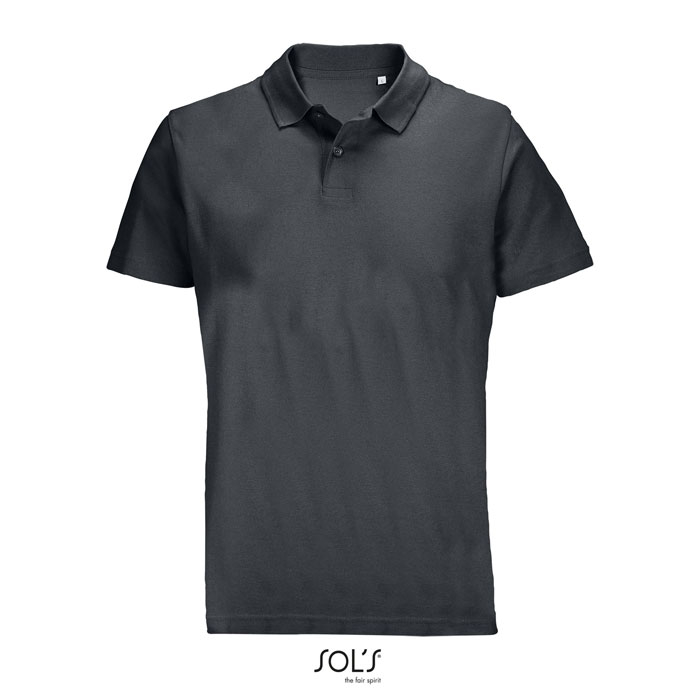 Polo unisexe personnalisé coton PULSE gris souris